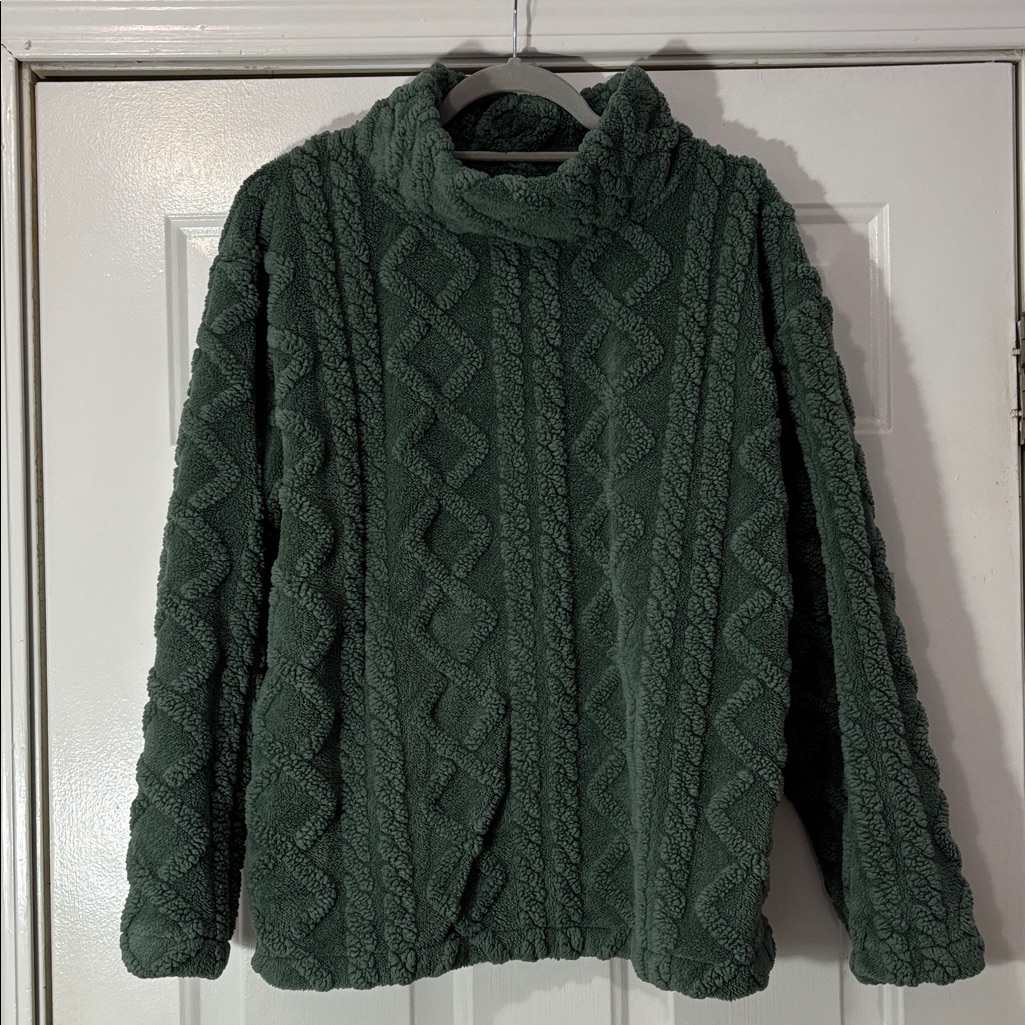 Eddie Bauer Brand Fleece Sweater Size Large